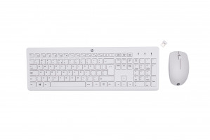 Zestaw klawiatura + mysz HP 230 Wireless Mouse and Keyboard Combo bezprzewodowe białe 3L1F0AA