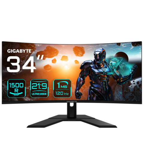 MONITOR GIGABYTE LED 34" GS34WQC 120Hz - Galeria zdjęcie 1