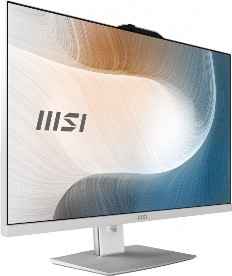 MSI AIO Modern AM272P 12M-441EU i5-1235U 27" IPS LED FHD Non-Touch Anti-Glare 8GB SSD512GB M.2 AX211 WiFi 6E Windows 11 Pro White - Galeria zdjęcie 1