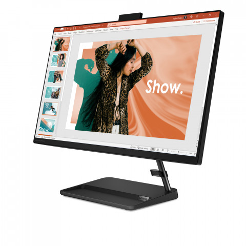 Lenovo IdeaCentre AIO 3 27IAP7 Intel® Core™ i5-12450H 8C FHD IPS 250nits AG 27" 2x8GB DDR4-3200 SSD512 Intel UHD Graphics Win11 Black - Galeria zdjęcie 3