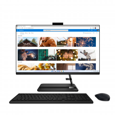 Lenovo IdeaCentre AIO 3 27IAP7 i5-12450H 27" FHD IPS 250nits AG 16GB DDR4 3200 SSD1TB Intel UHD Graphics NoOS Black - Galeria zdjęcie 1