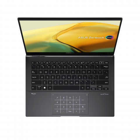 ASUS ZenBook UM3402YA-WS74T Ryzen 7 7730U 14" Touch 2.8K 90Hz OLED 16GB SSD512 BLKB FPR Win11 Jade Black (REPACK) 2Y - Galeria zdjęcie 8