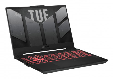 ASUS TUF Gaming A15 FA507NU-TT903W Ryzen 7 7735HS 15,6"FHD 144Hz Value IPS-level 250nits AG 16GB DDR5 4800 SSD1TB GeForce RTX 4050 LAN WLAN+BT Cam 90WHrs Win11 Mecha Gray - Galeria zdjęcie 4