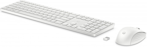 Zestaw klawiatura + mysz HP 650 Wireless Keyboard and Mouse Combo bezprzewodowe białe 4R016AA - Galeria zdjęcie 2