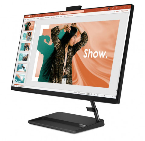 Lenovo IdeaCentre AIO 3 27IAP7 i5-12450H 27" FHD IPS 250nits AG 16GB DDR4 3200 SSD1TB Intel UHD Graphics Win11 Black - Galeria zdjęcie 4