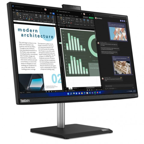 Lenovo ThinkCentre neo 30a i5-12450H 23.8" FHD IPS 250nits AG 8GB DDR4 3200 SSD512 Intel UHD Graphics W11Pro Raven Black - Galeria zdjęcie 1