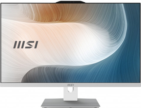 MSI AIO Modern AM272P 12M-441EU i5-1235U 27" IPS LED FHD Non-Touch Anti-Glare 8GB SSD512GB M.2 AX211 WiFi 6E Windows 11 Pro White - Galeria zdjęcie 2