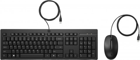 Klawiatura HP 225 Wired Mouse and Keyboard Combo-EURO - Galeria zdjęcie 1