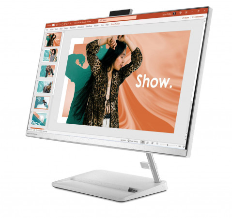 Lenovo IdeaCentre AIO 3 27IAP7 i5-12450H 27" FHD IPS 250nits AG 16GB DDR4-3200 SSD512 Intel UHD Graphics Win11 White - Galeria zdjęcie 4