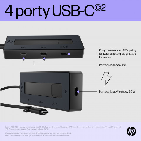 HP 4K USB-C Multiport Hub (EU) - Galeria zdjęcie 8