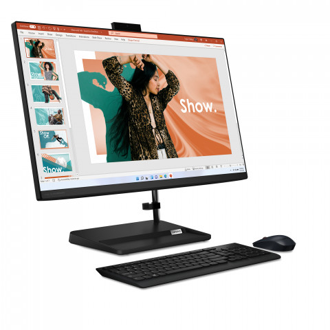 Lenovo IdeaCentre AIO 3 27IAP7 Intel® Core™ i5-12450H 8C FHD IPS 250nits AG 27" 2x8GB DDR4-3200 SSD512 Intel UHD Graphics Win11 Black - Galeria zdjęcie 13