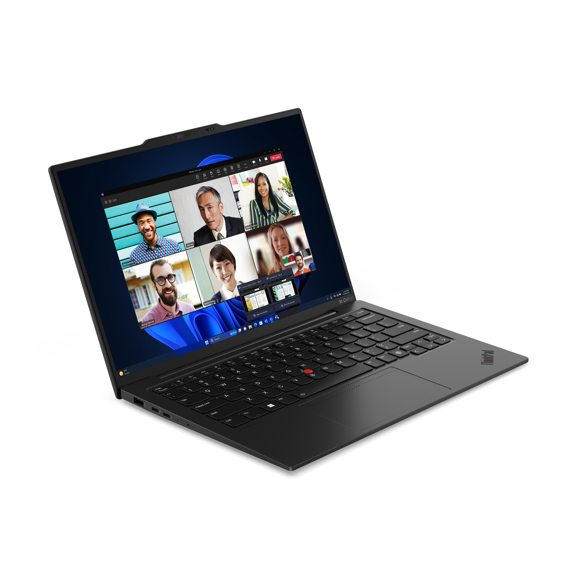 Lenovo ThinkPad X1 Carbon Gen 12 i7-155U 14"2.8K OLED 120Hz 400nits AG 32GB LPDDR5x-6400 SSD1TB Intel Graphics W11Pro Premier Support Black Paint - zdjęcie 2