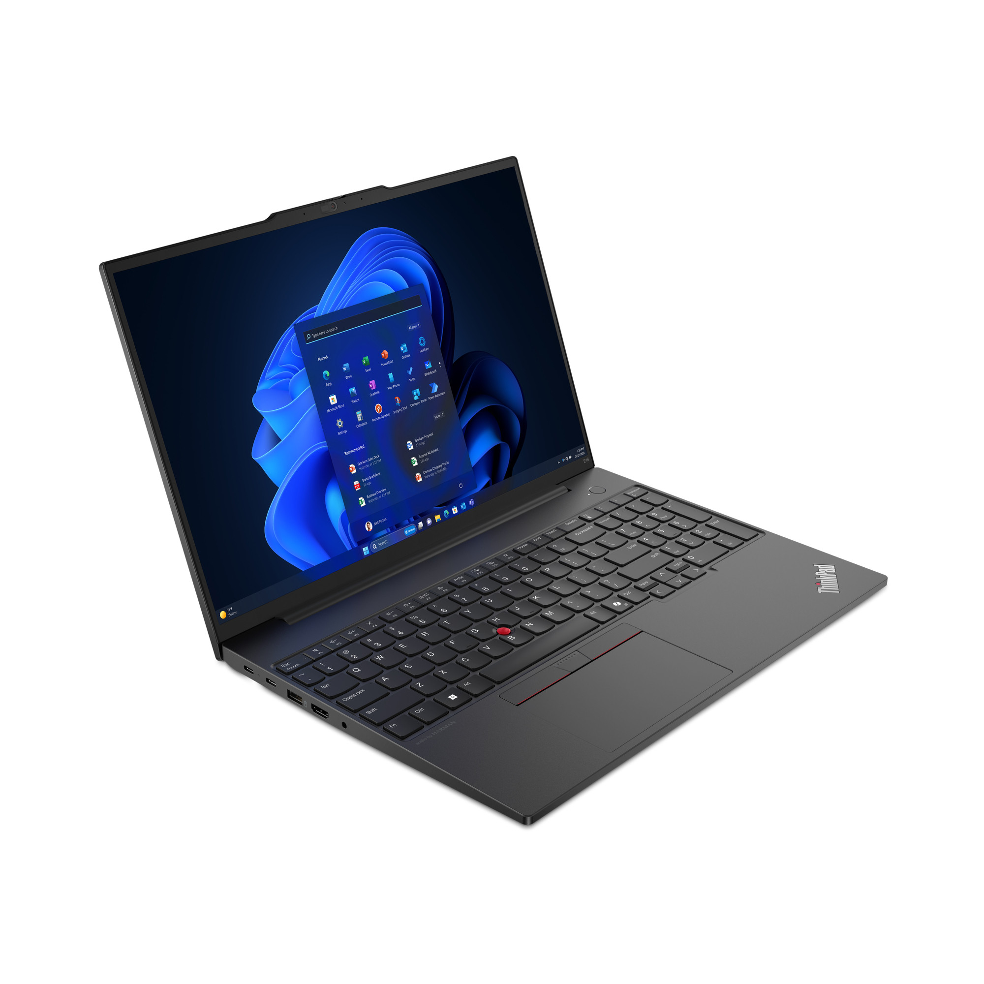 Lenovo ThinkPad E16 G2 Core Ultra 5 125U 16.0"WUXGA IPS 300nits AG 16GB DDR5 SSD512 Arc 57Wh W11Pro 3Y OnSite Graphite Black - zdjęcie 2