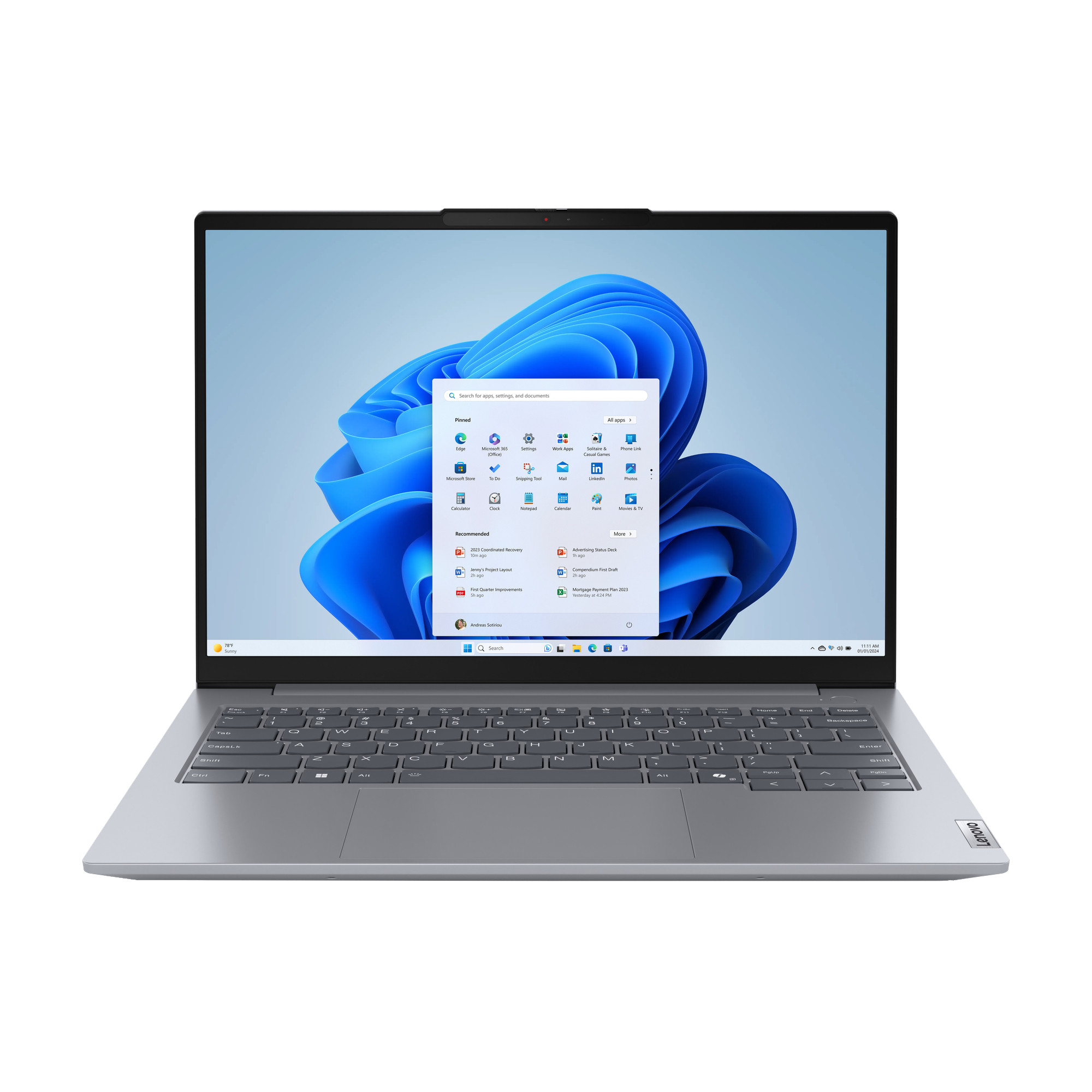 Lenovo ThinkBook 14 G7 Ultra 5 125U 14.0"WUXGA IPS 300nits AG 8GB DDR5 SSD512 Intel Graphics W11Pro Arctic Grey 3Y OnSite - zdjęcie 1